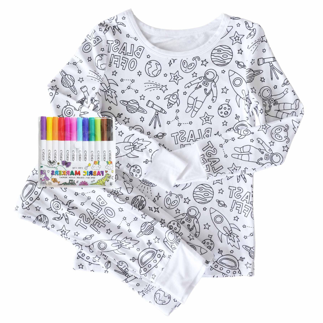 Colorable Pajama Set
